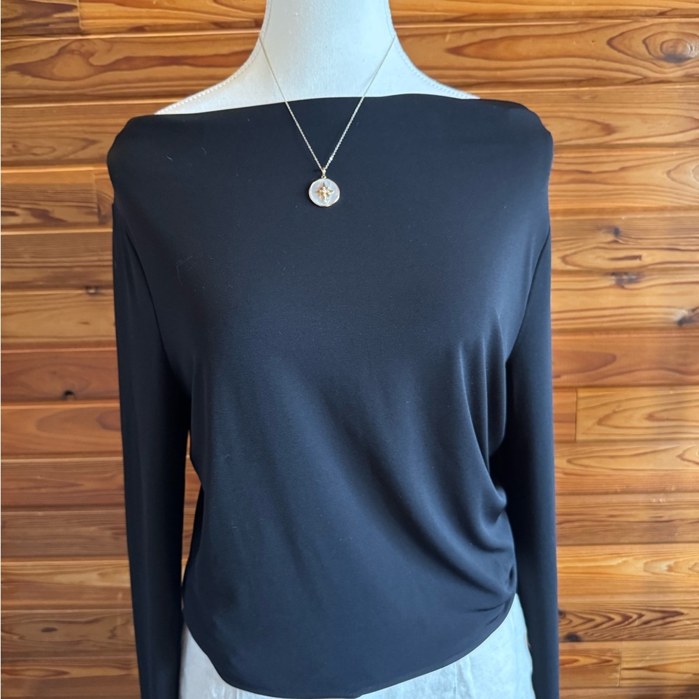 RW&CO. Black Long Sleeve Women's Top
